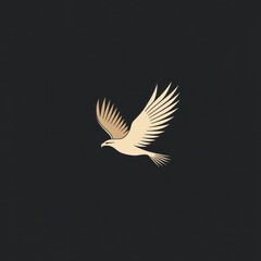 Fototapeta premium Elegant flying eagle graphic design for branding