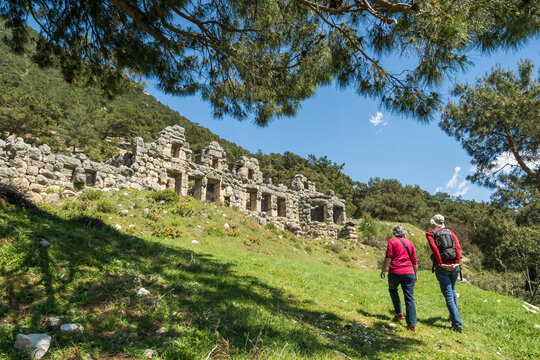 Antique ruins of Arycanda near Finike, Antalya, Turkey