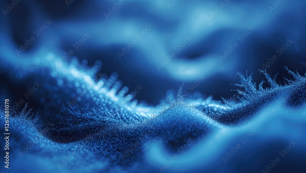 Poster abstract blue textured background with soft blurred patterns ideal for design and creative projects