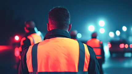 Traffic safety operations urban area night scene law enforcement action plan