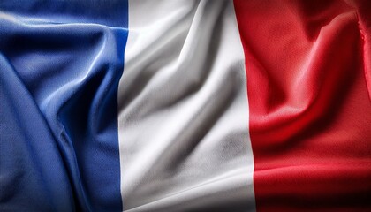 Fototapeta premium close up of french flag with dynamic texture