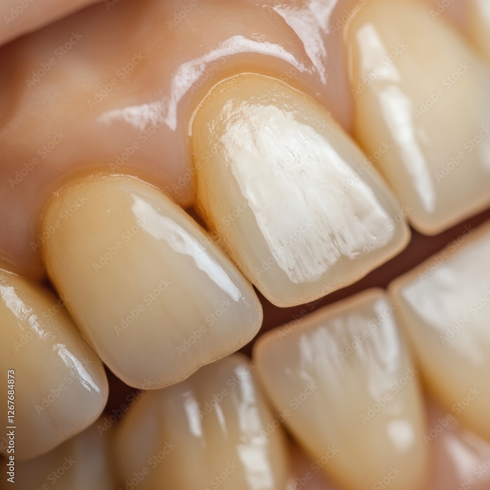Poster transforming smile appearance with effective teeth whitening before and after results captured in cl