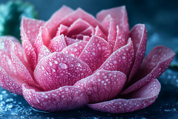 Dew-Kissed Blossom, A Macro Study of Pink Floral Elegance