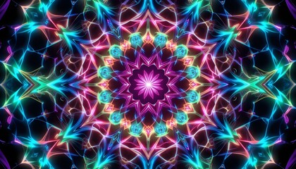 Futuristic Geometric Pattern Background, abstract background with glowing circles