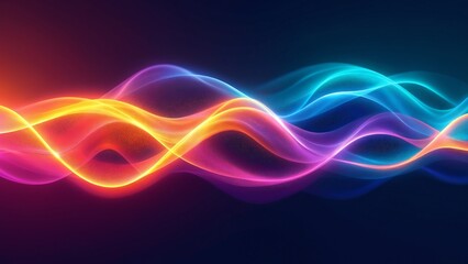 Abstract playful color waves in vibrant hues. The flowing patterns create a dynamic and energetic design