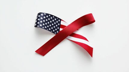 Obraz premium USA Patriotic Ribbon Symbol of America