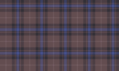 Seamless plaid pattern, brown, black, blue, for designing clothes, skirts, pants, versatile and stylish, vector illustration.