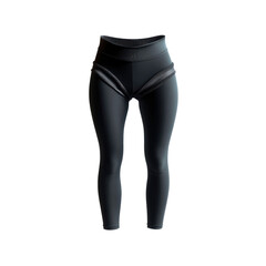 Stylish Women's Black Leggings - High-Waisted Athletic Apparel