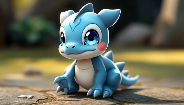 Cute Baby Dragon: A Friendly Monste