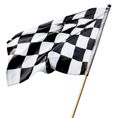 checkered flag waving