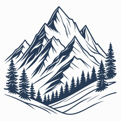 Mountains Svg vector