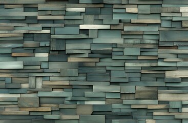 Textured Rustic Wooden Wall Paneling Background Design Teal Green Brown