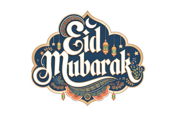 Elegant Eid Mubarak Calligraphy and Typography for Festive Designs 