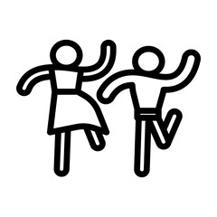 After School Club Vector Line Icon Design