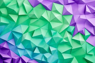 Fototapeta premium Abstract Geometric Paper Texture - Colorful abstract background with geometric shapes and gradient colors. Ideal for modern designs