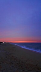 sunset on the beach