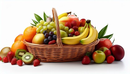 basket of fruits isolated