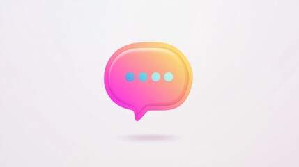 Abstract chat bubble graphic design