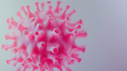 Pink Virus Cell Rendering Detail
