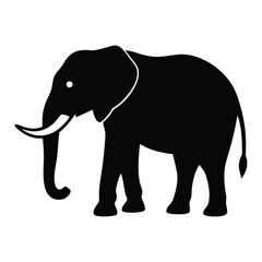 elephant cartoon isolated on white