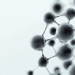 molecular Structure on a White Background