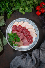 Assorted Meat Platter with Fresh Herbs