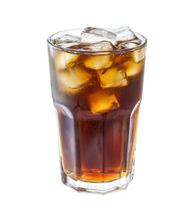 Refreshing Ice Cold Cola Drink in Glass