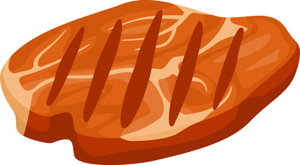 Grilled pork chop meat showcasing enticing grill marks, perfectly cooked and ready for enjoyment as part of a flavorful and satisfying meal experience