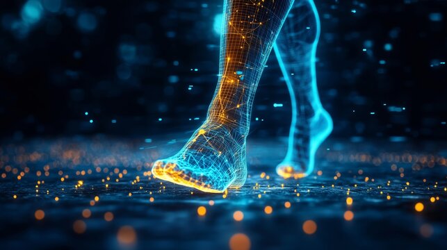 A futuristic stroll with a strong sense of technology