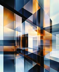 Geometric abstract shapes digital art space wallpaper modern dynamic
