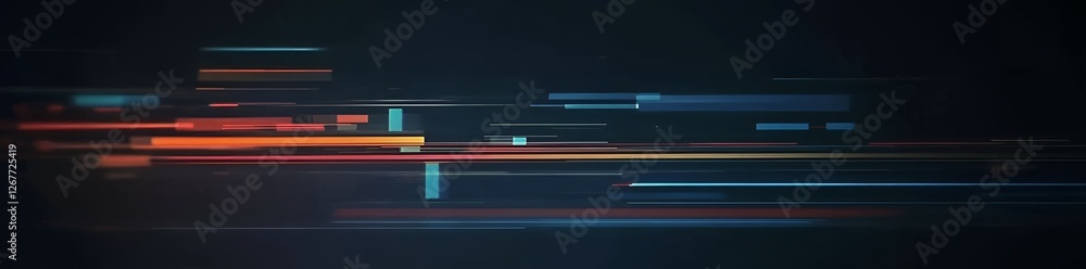 Poster abstract motion blur background with dynamic colorful light streaks
