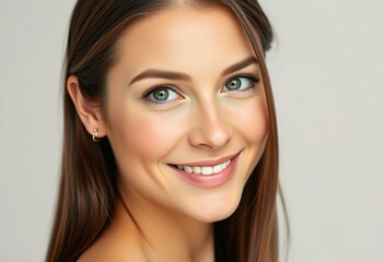 Naklejka premium Natural light portrait of a woman