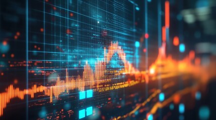 Abstract Data Visualization with Colorful Graphs and Lines