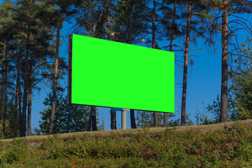 Large billboards for outdoor advertising along the roads. Background for design. 