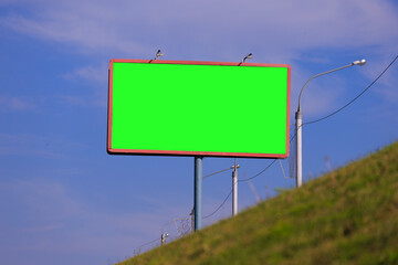 Large billboards for outdoor advertising along the roads. Background for design. 