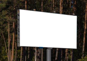 Large billboards for outdoor advertising along the roads. Background for design. 
