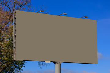 Large billboards for outdoor advertising along the roads. Background for design. 