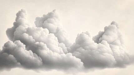 fluffy white clouds on a cloudy day