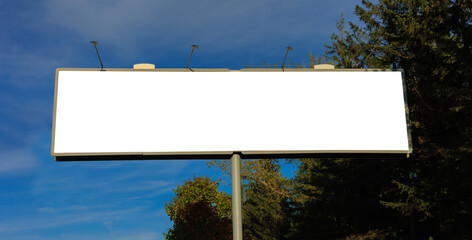 Large billboards for outdoor advertising along the roads. Background for design. 