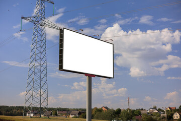 Large billboards for outdoor advertising along the roads. Background for design. 