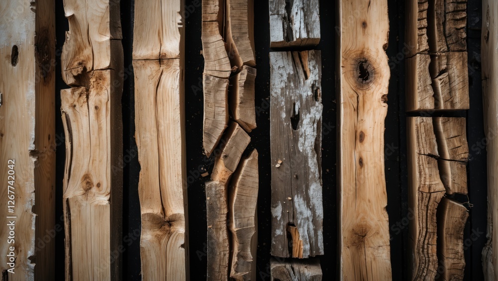 Poster wooden planks background detailed texture with varying colors and patterns ideal for design copy spa