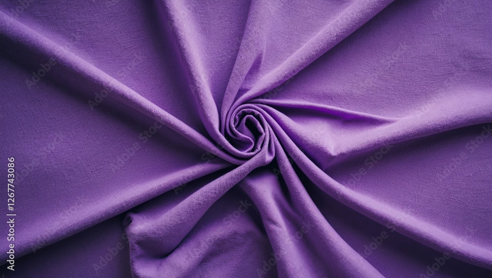 Poster purple fabric texture with swirling pattern on a smooth surface suitable for backgrounds and textile
