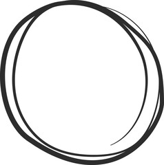 Double outlined imperfect circle forming a unique frame for text or design, infusing projects with a handcrafted authenticity and a touch of artistic charm