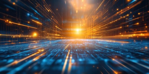 light trails on the road