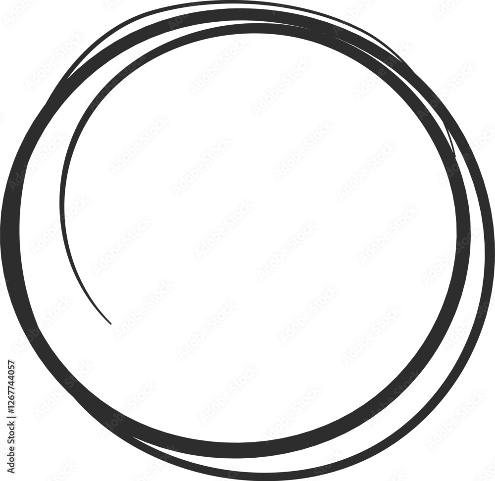 Poster double circular shapes encircling essential content, creating a striking focal point while emphasizi