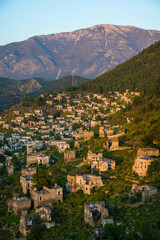Abandonned Greek village of Kayakoy in Fethiye, Turkey