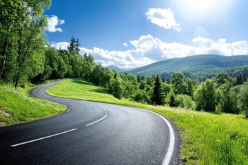 Fototapeta premium road to the mountains