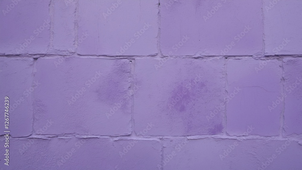 Aufkleber purple textured wall with visible blocks and brushstrokes ideal for background use copy space