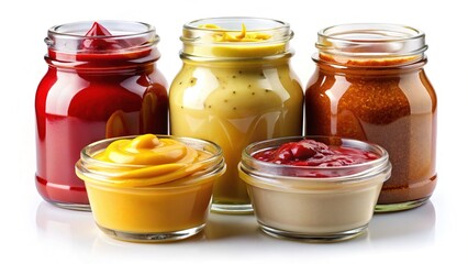 Classic trio: ketchup, mayo, mustard &acirc;&euro;&ldquo; ready to enhance.