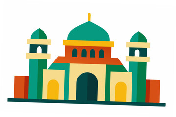taj mahal vector illustration